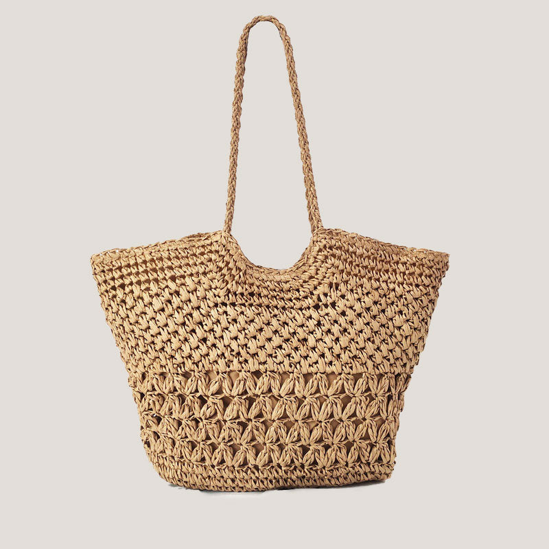 Hollow-out Straw Shopping Bag
