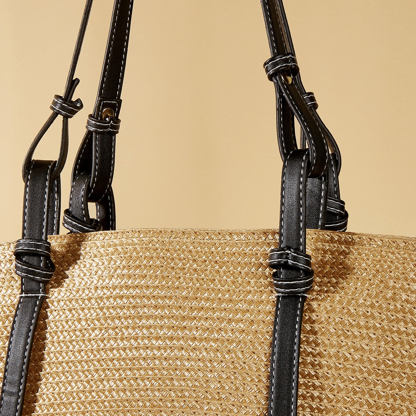 Tote Bag with Large Capacity woven from straw