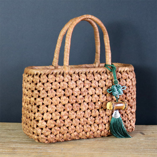 Wild Grapevine Hexagonal Woven Flower Bag