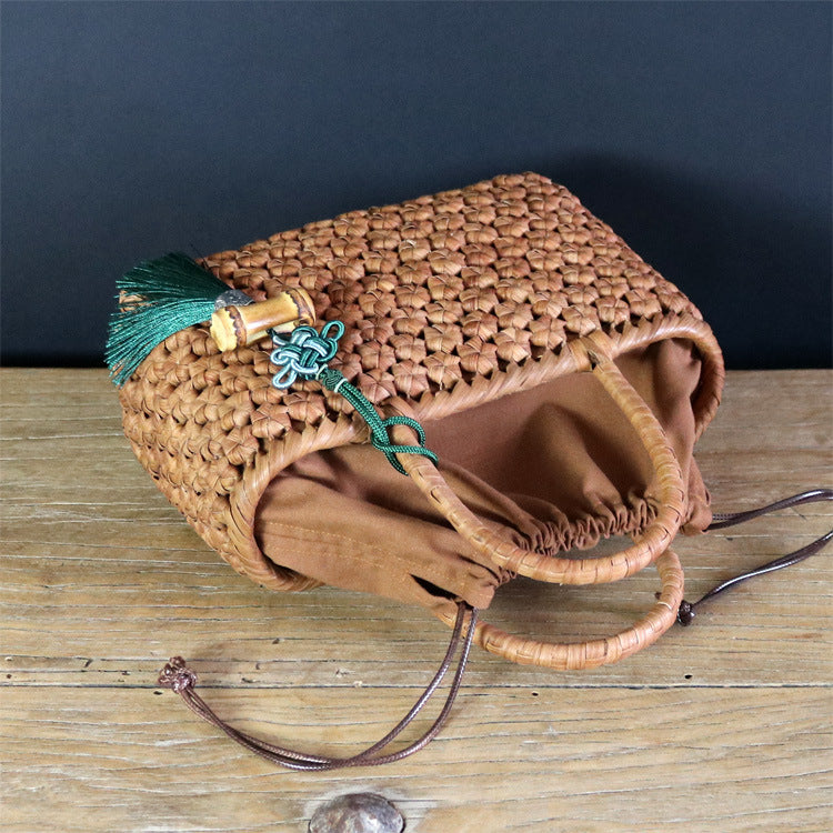 Wild Grapevine Hexagonal Woven Flower Bag