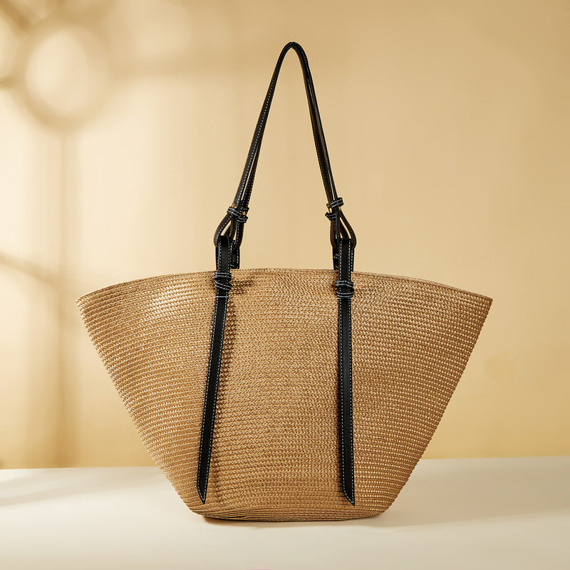 Tote Bag with Large Capacity woven from straw