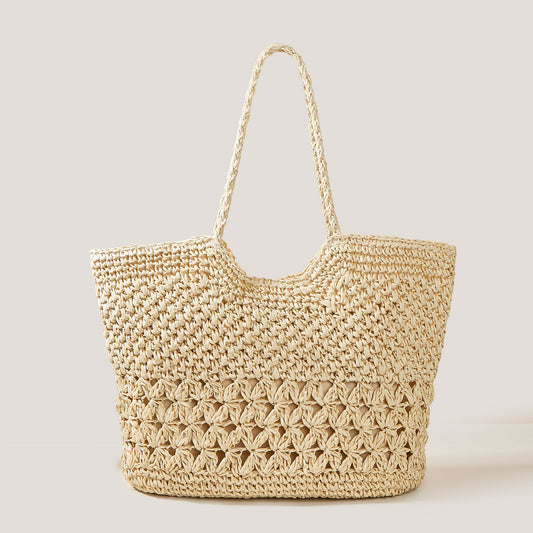 Hollow-out Straw Shopping Bag